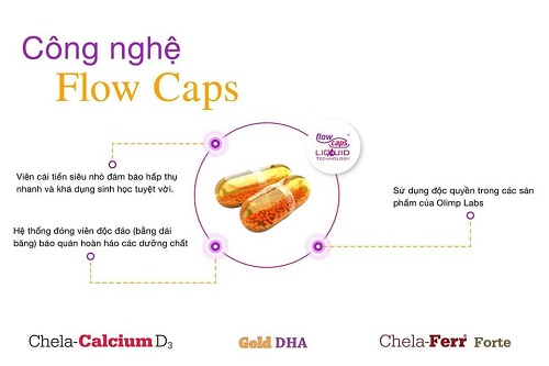 Công nghệ Flow Caps độc quyền đặc biệt giúp DHA không còn mùi tanh, khó uống