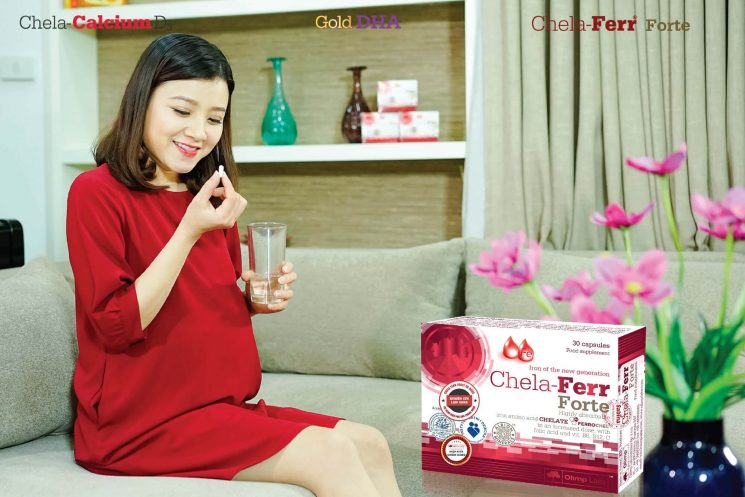 Bà bầu, sau sinh uống sắt Chela Ferr Forte thế nào?
