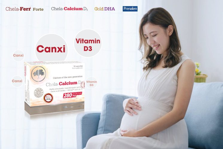 viên uống bổ sung canxi và vitamin D cho mẹ bầu