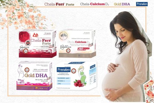 Viên sắt, canxi, DHA và vitamin cho mẹ bầu