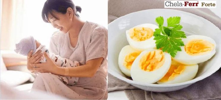 Sinh mổ 1 tháng ăn trứng vịt được không?